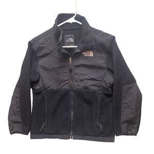 The North Face Jacket Youth Medium Black Polartec Outdoor Full Zip Sweater Girls